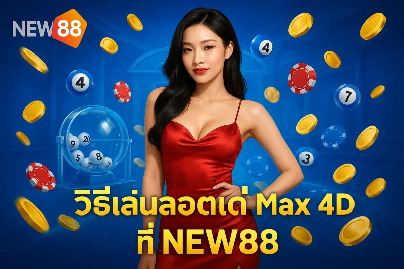 วิธีเล่นลอตเตอรี่ Max 4D ที่ NEW88